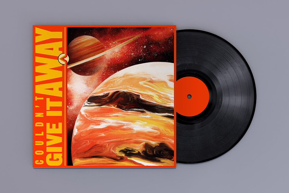 Vinyl Cover digital painting bad sounds orange get better evil powers Music Artwork