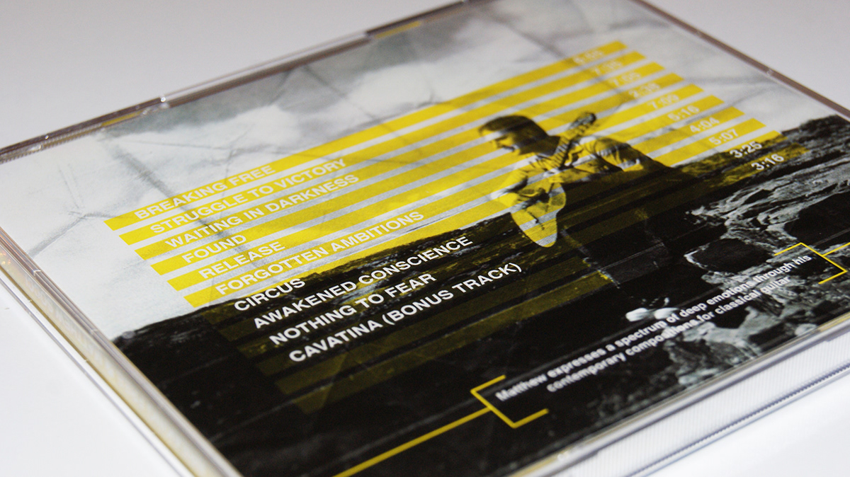 Arjun Harrison-Mann Matthew Socci Breaking Free Album artwork Album design album cover reflections Classical guitar