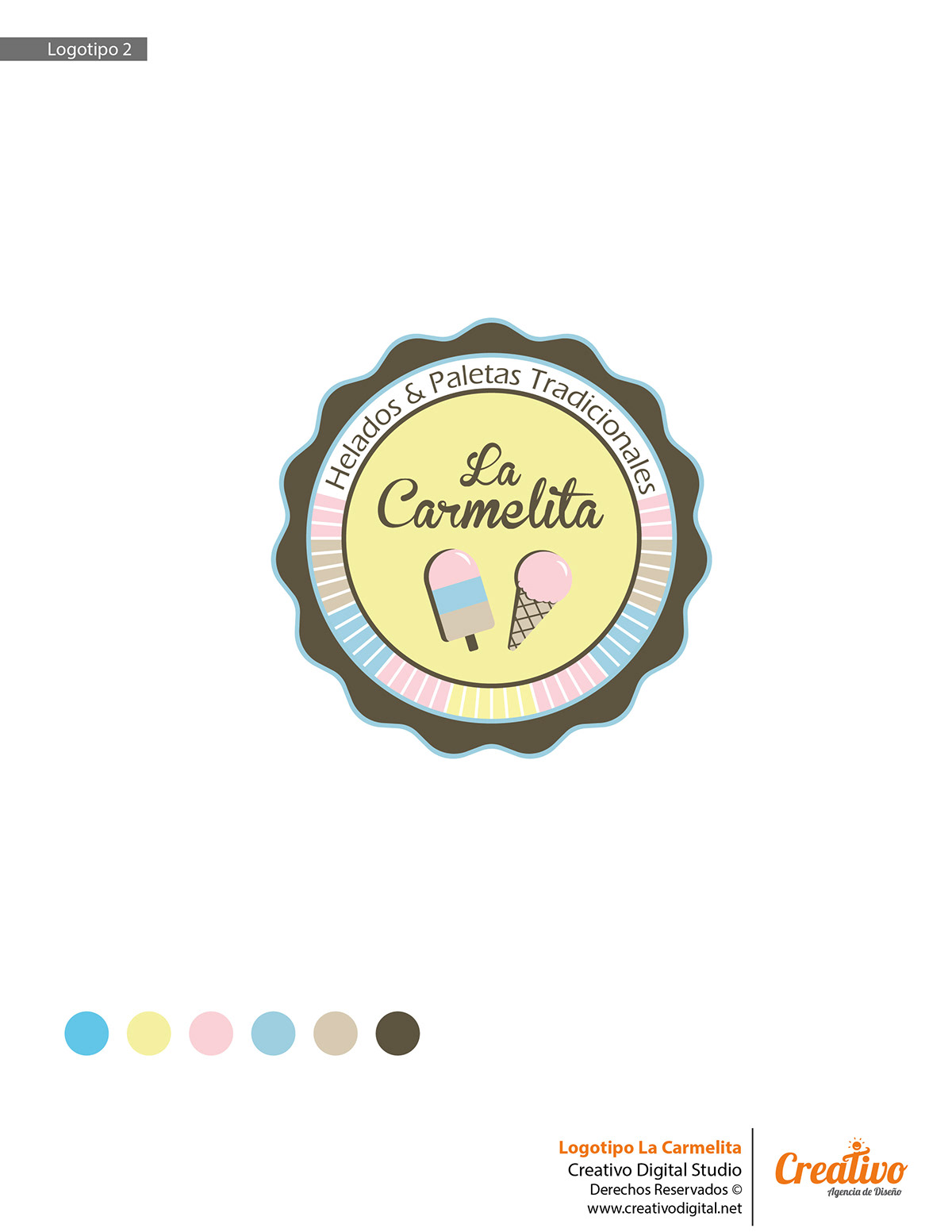 helado La Carmelita paletas ice cream logo