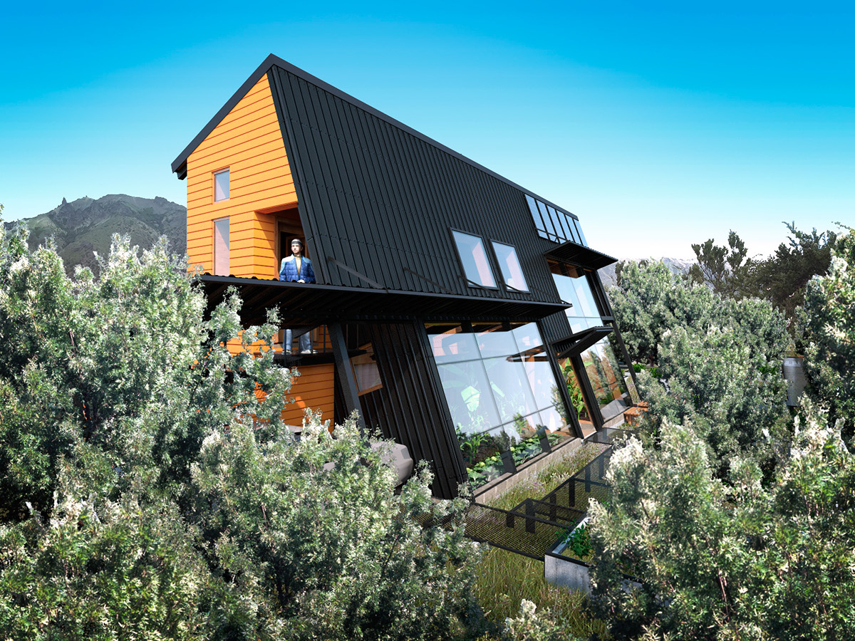 Adobe Portfolio sustainable architecture bioclimatic architecture green building Low-tech argentina bariloche