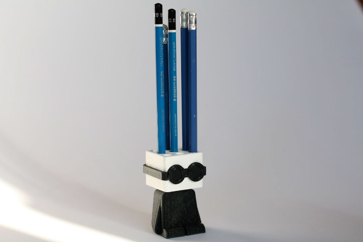 Pencil holder pencil desk toy 3d printing 3D Render