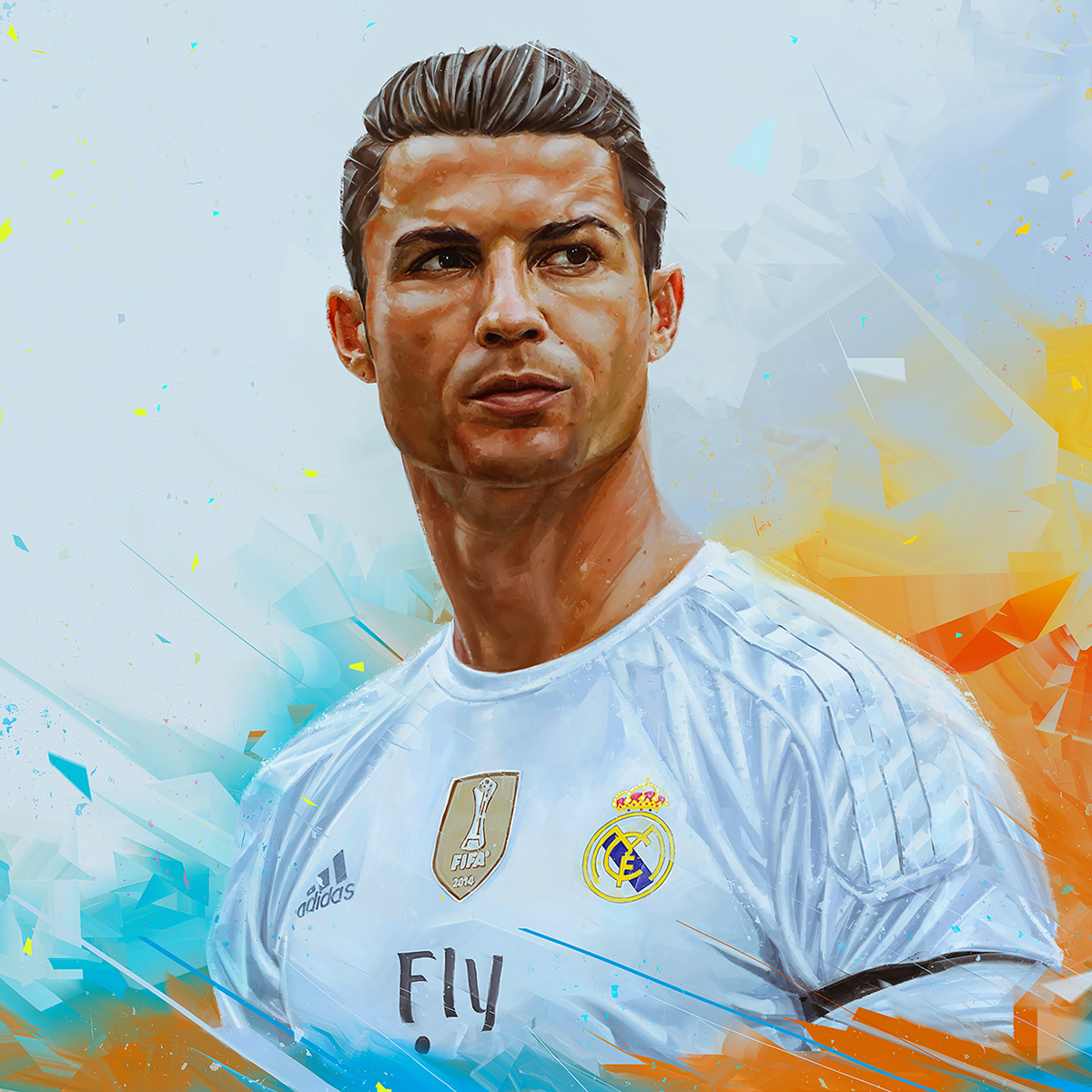 How to draw Cristiano Ronaldo Cr7 365  YouTube