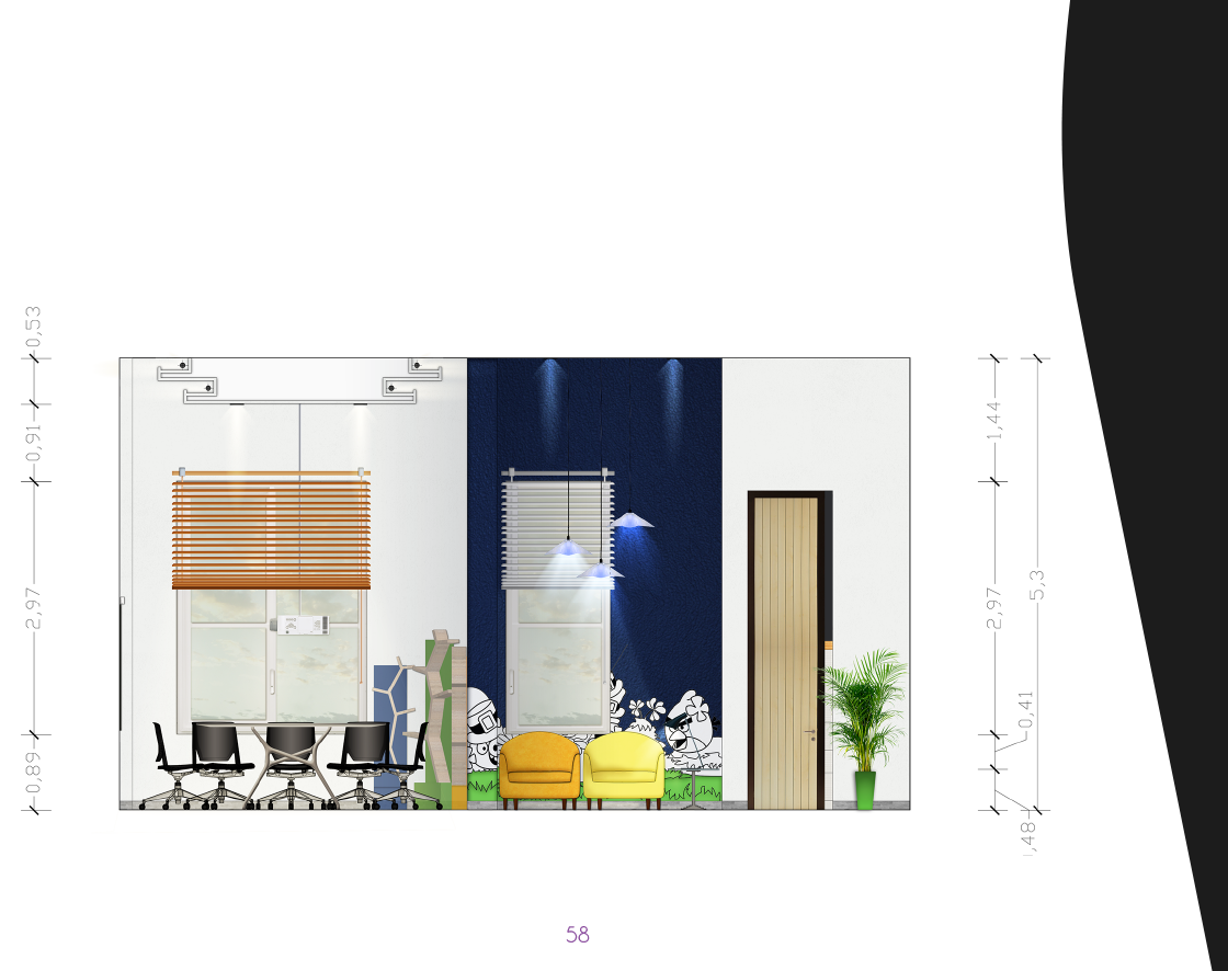 Office Interior design photoshop AutoCAD 3dmax concept angrybairds