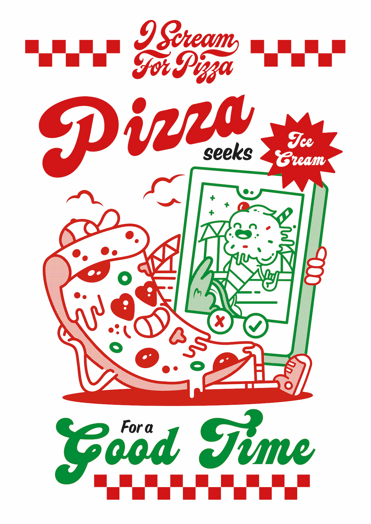 Pizza pizza art ILLUSTRATION  adobe illustrator Graphic Designer Logo Design Character design  vector Digital Art  cartoon