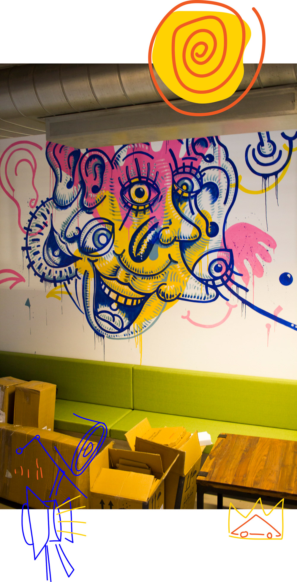 wallpainting muralart Graffiti freelancer wandmaler artist interior design  german maler malerei