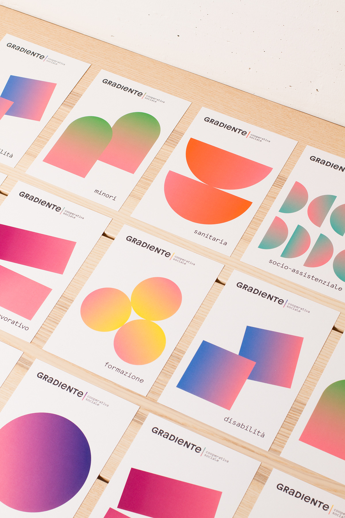 gradient graphic design  colors typography   social Geometric Shapes