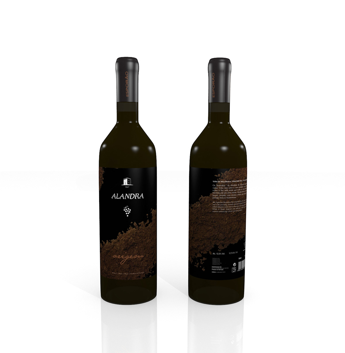 Alandra wine labels herdade do esporão