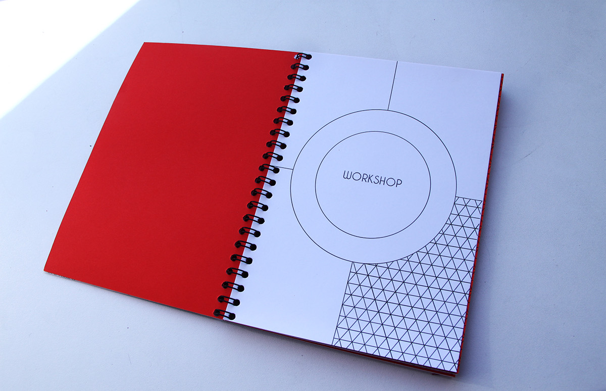 notepad notebook grid red triangle ornament Moleskin Diary calendar deadline