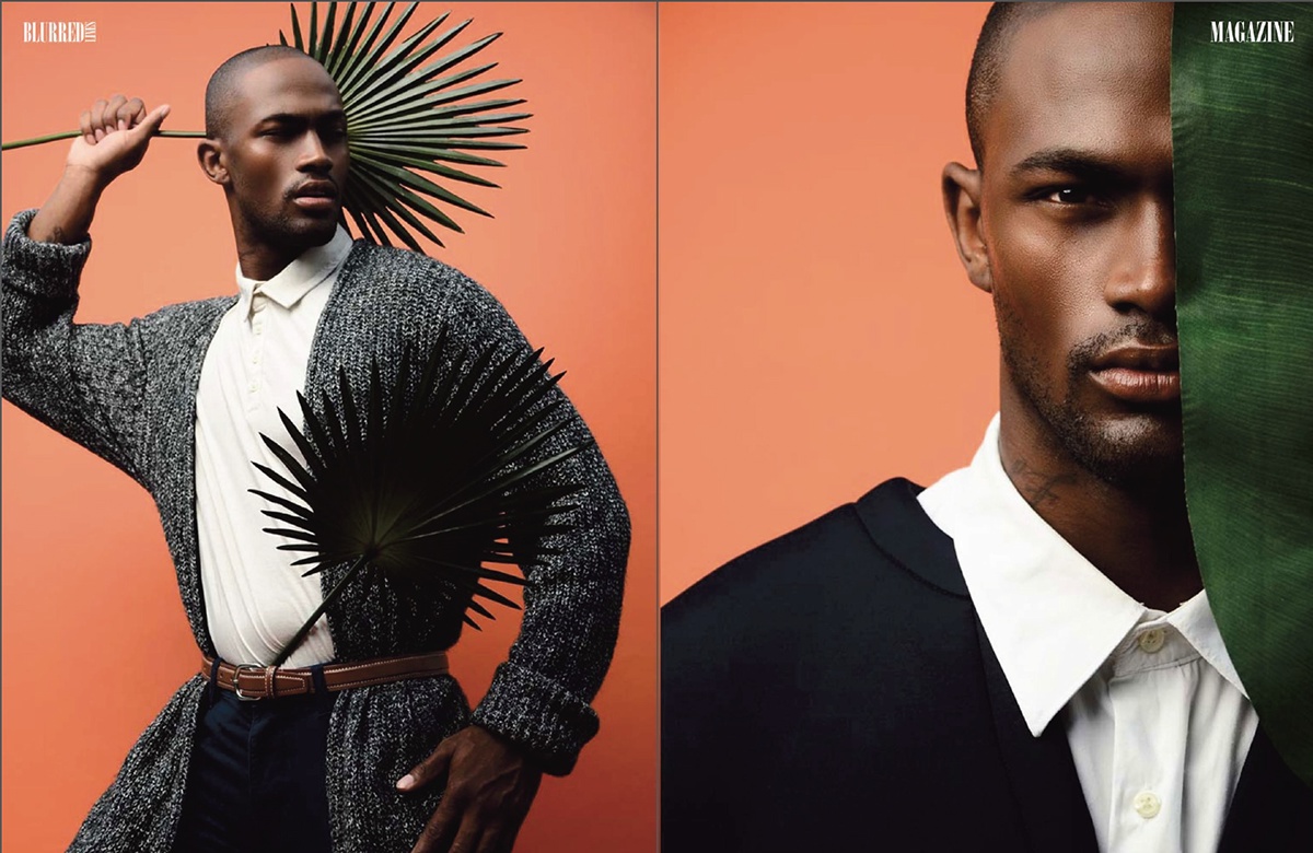 ANTM Kieth Carlos Cycle 21 mens fashion blurred lines magazine editorial model male skin color