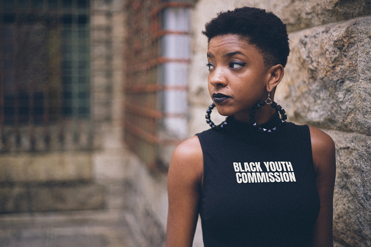 branding  nonprofit logo wordmark black youth modern identity