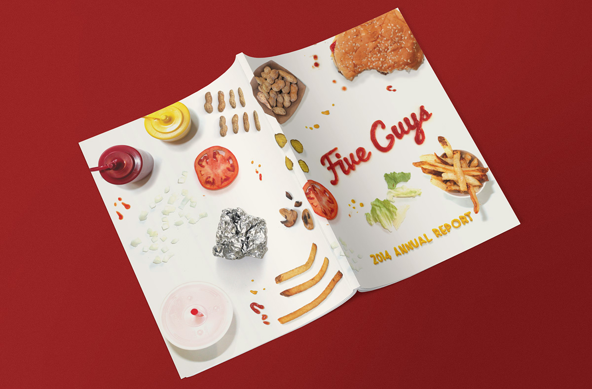 annual report Five Guys Fast food Layout Design