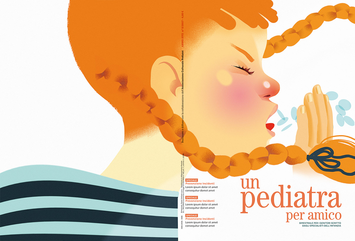 Adobe Portfolio cover magazin  Kids Magazine  pediatric magazine alimentazione sonno bambini kids autosvezzamento Kids Care milk breastfeeding