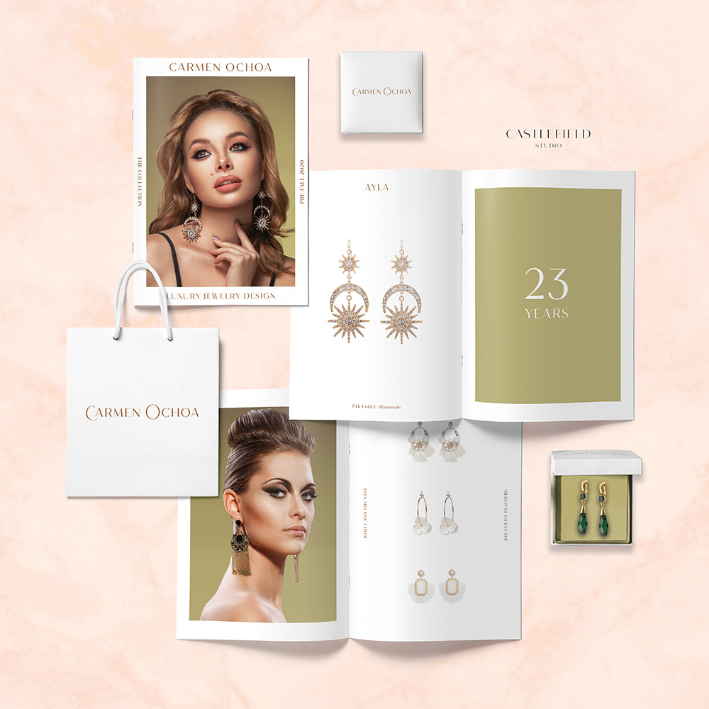 brand identity branding  brochure High End jewelry jewelry branding Lookbook luxury luxury branding Packaging