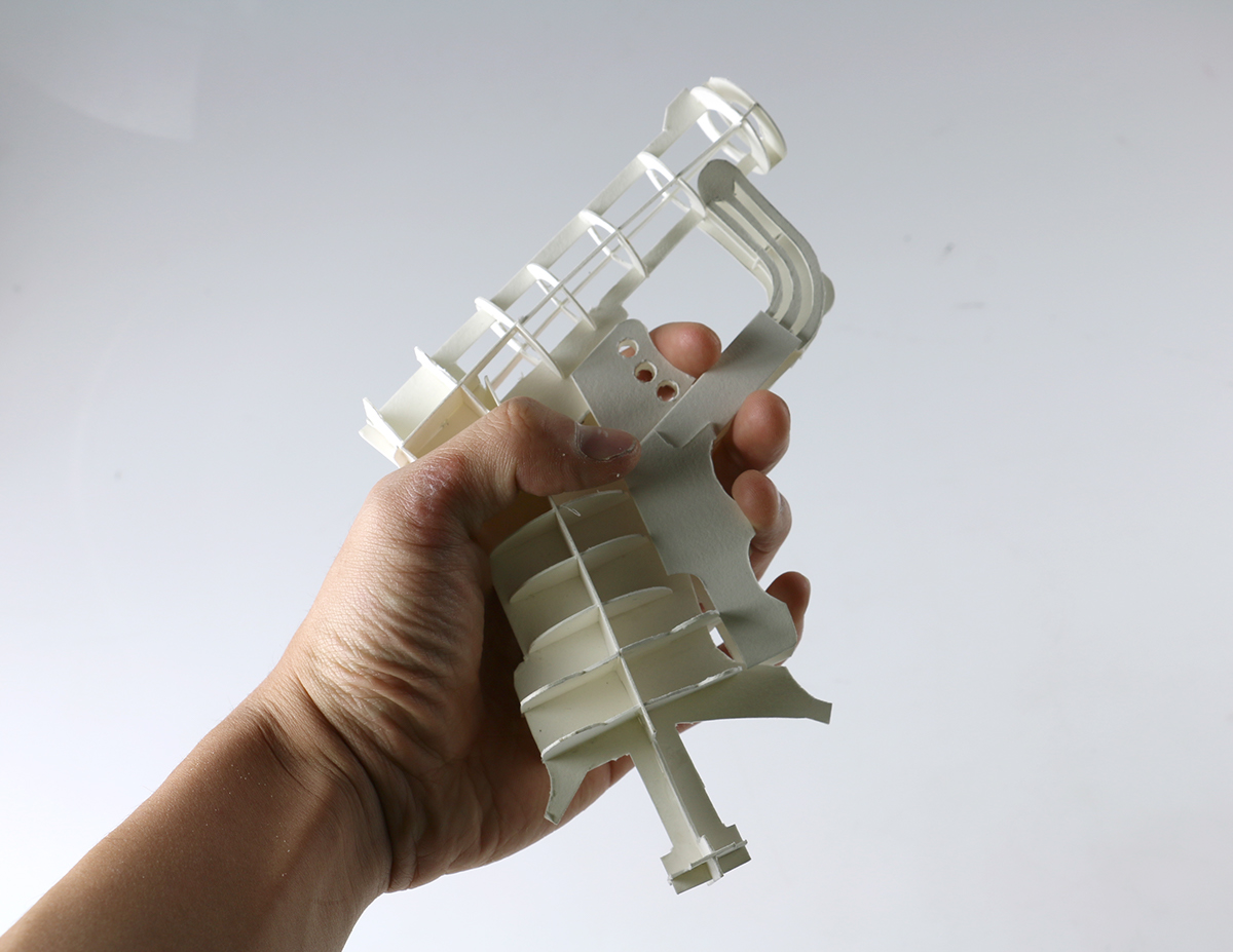 sketch Exploded view cube fin model