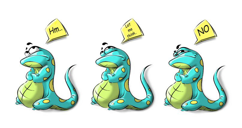 lizard sticker CG emotion Character comics 2D art Fun