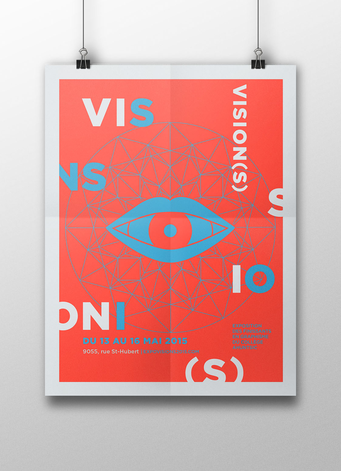 poster affiche Visions gotham OEIL Mandala exposition graphicdesign graphisme psychedelic Psychedelism