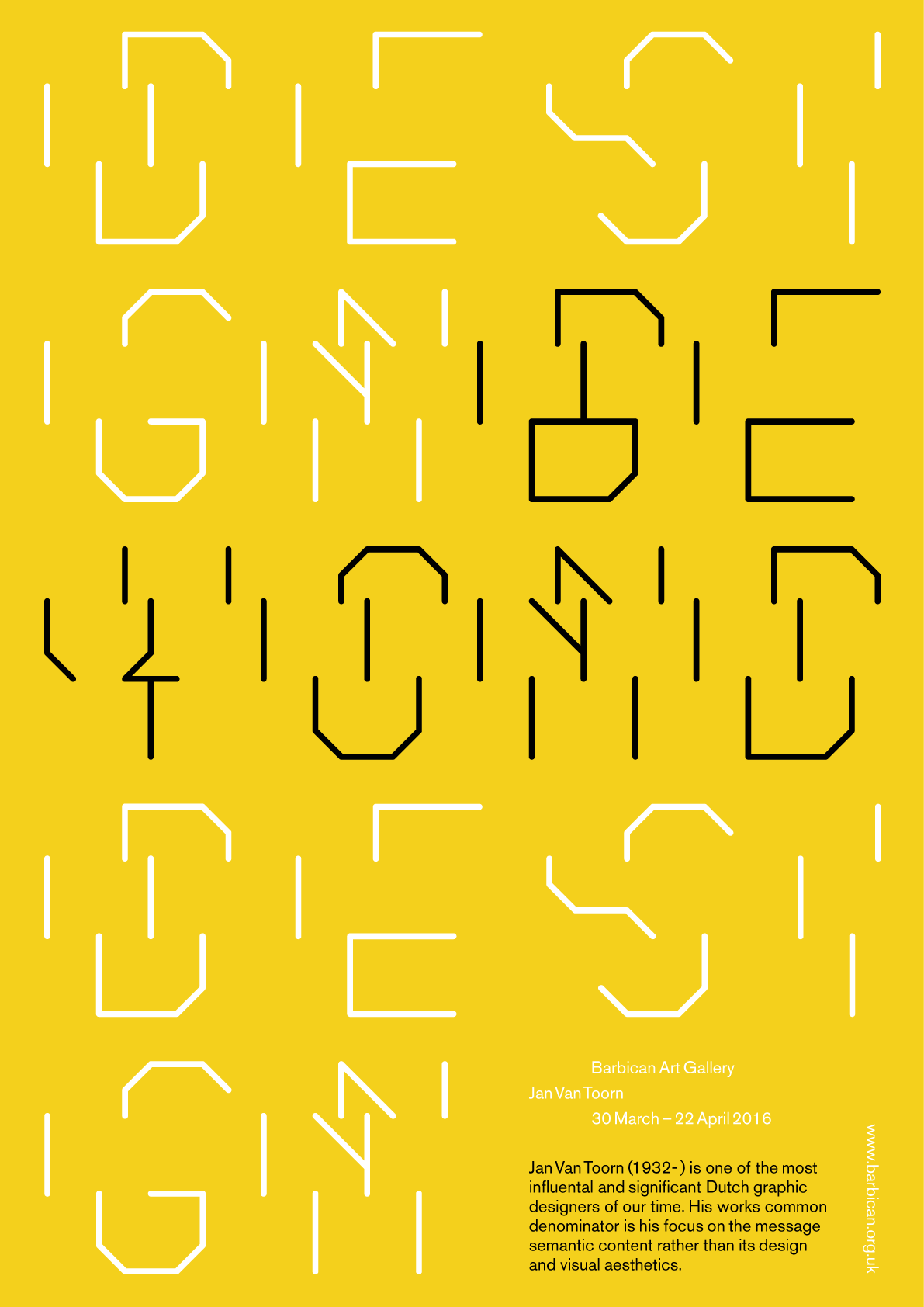 type typography   Jan van Toorn dutch typographer modular Typeface
