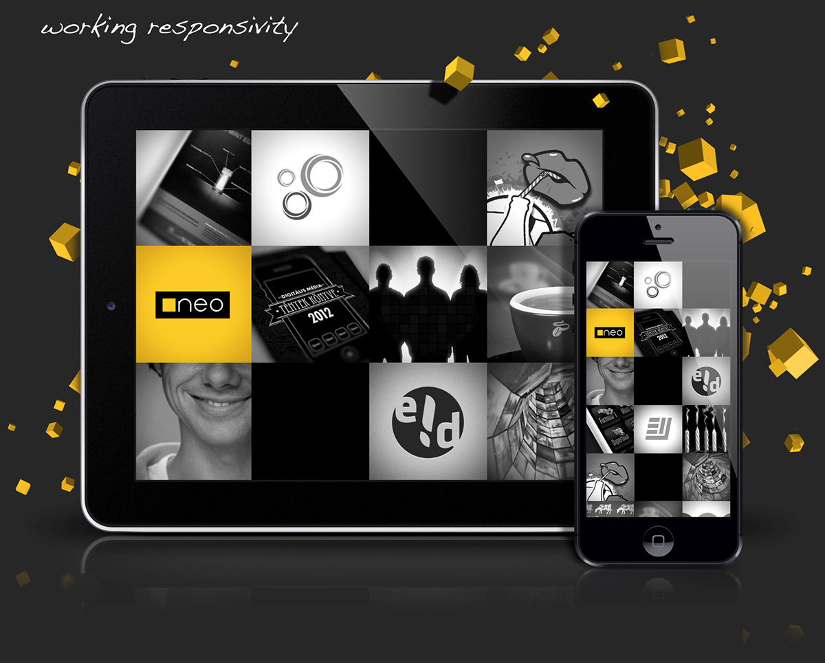 Responsive newletter agency html5 portfolio Agency Portfolio digital agency cube Responsive Design