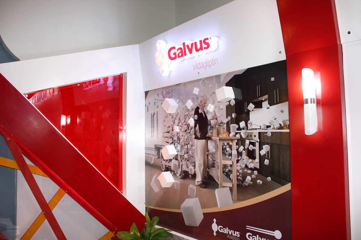 Galvus Exhibition booth Exhibition  Novartis Kiosk Stand galvus GalvusMet Hany Ibrahem