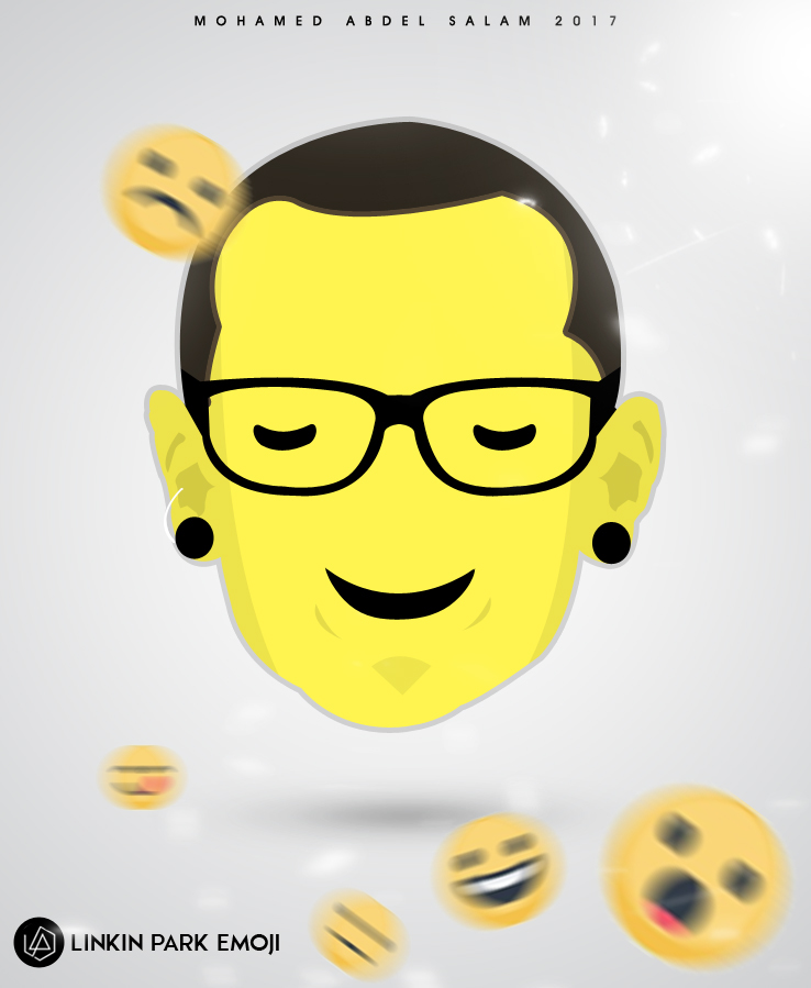 Emoji art digitalart ArtDirection music A tribute emoji for chester bennington linkinpark late member