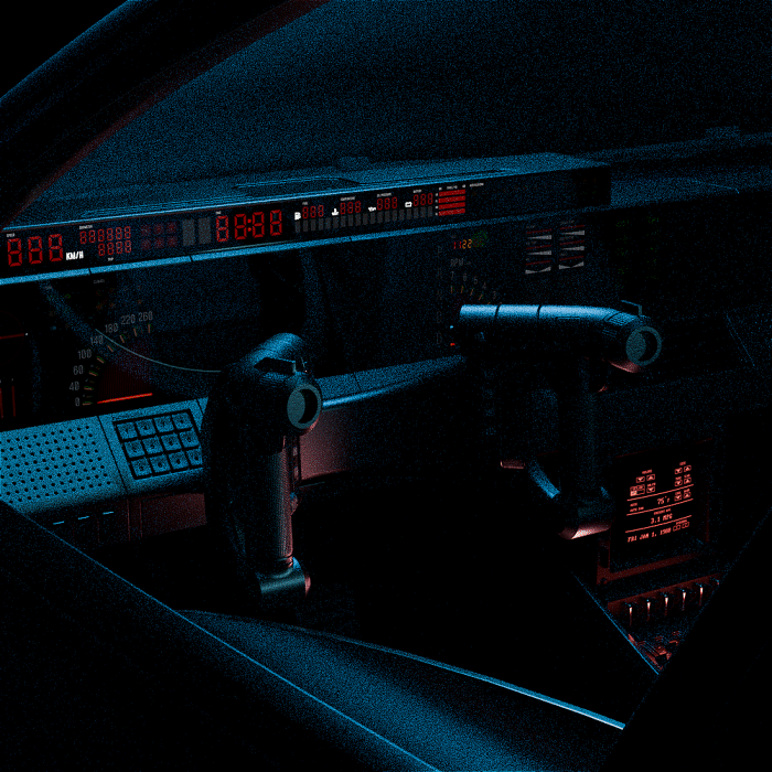 automotive   3D Retro 80's blender after effects rad tesla HUD conceptcar