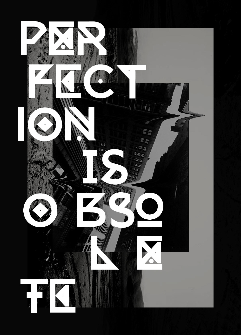 Typeface font geometric graphic design