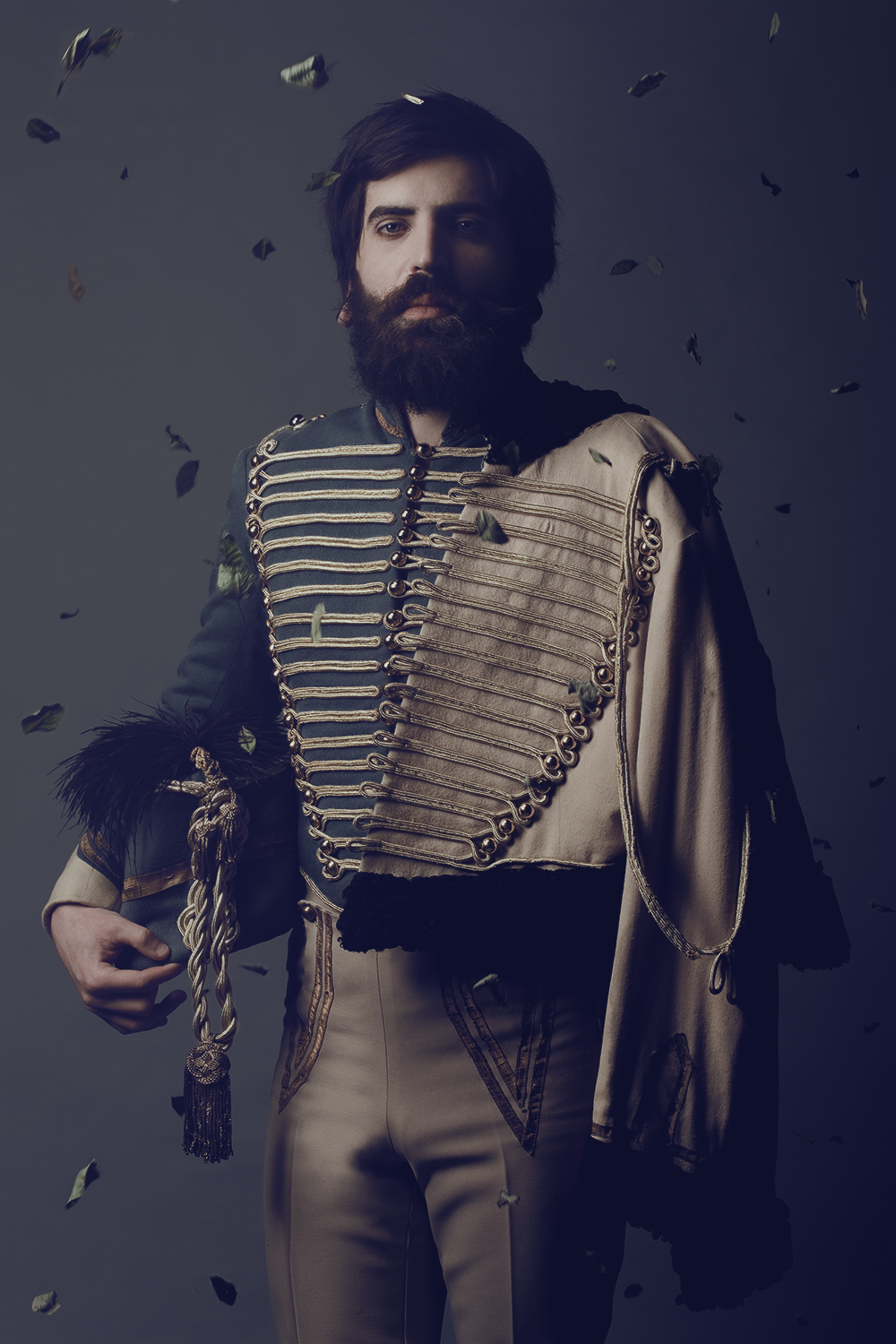 costume hussard huszar man historical blue