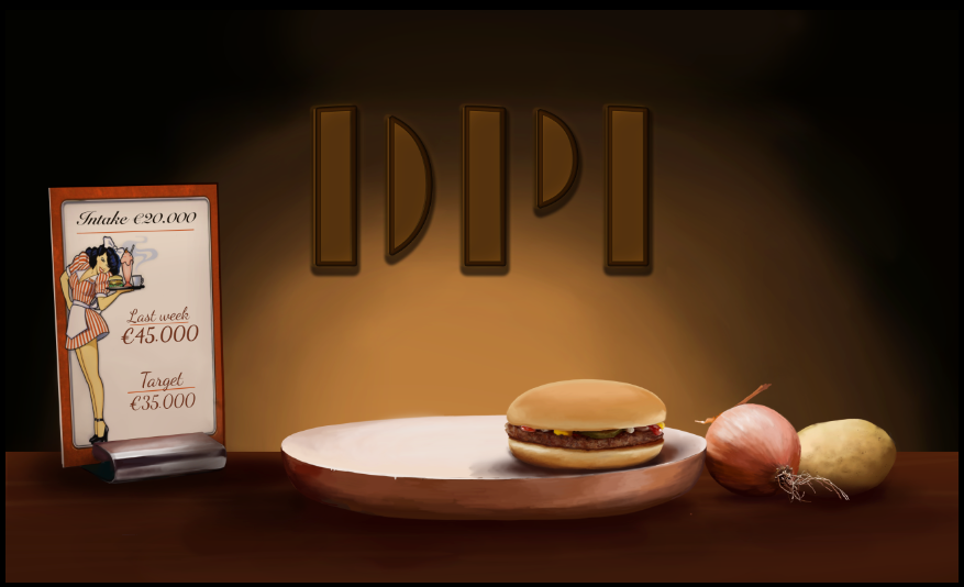 hamburger digital photoshop chart