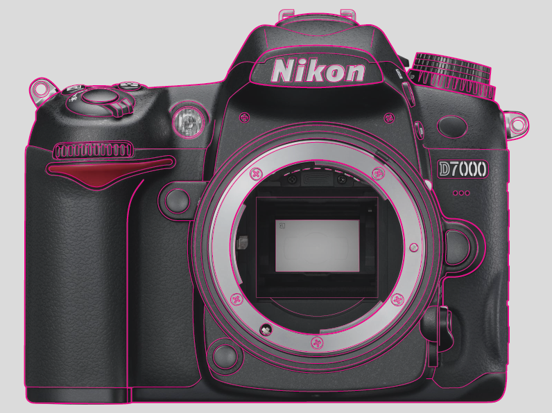 Adobe Portfolio design type Nikon dslr line pentool Illustrator