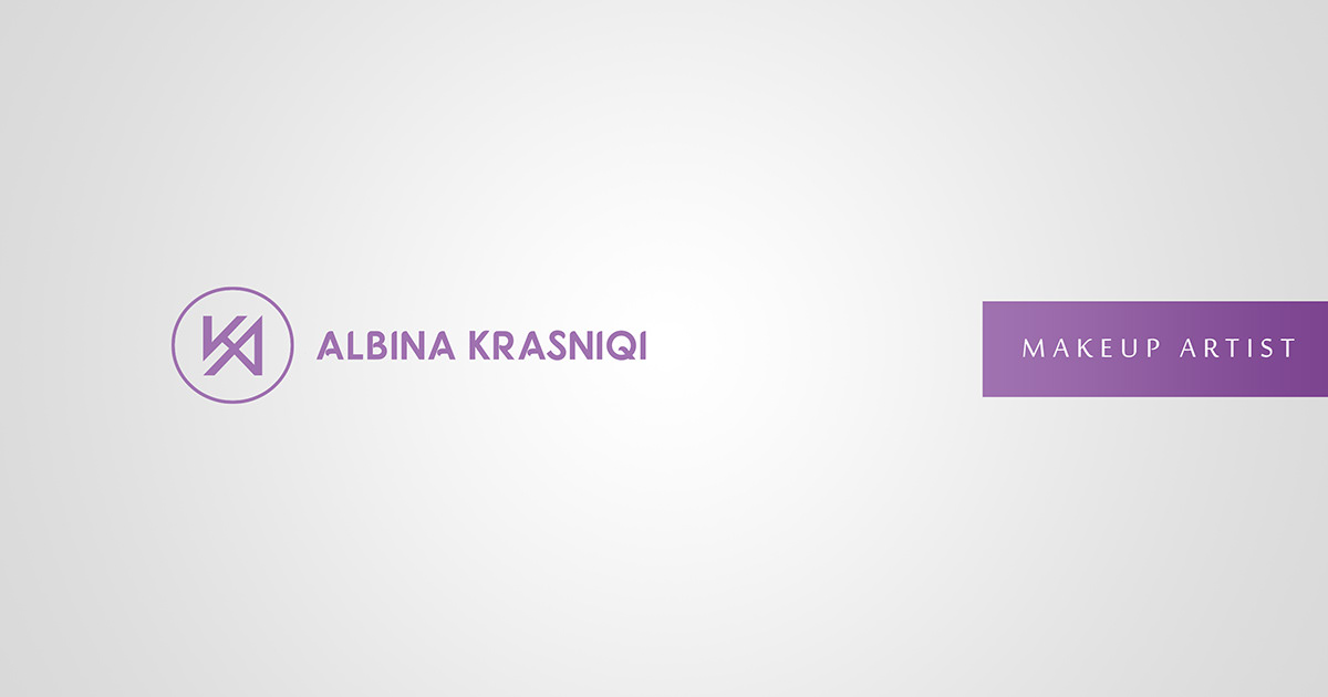 Albina Krasniqi Makeup Artist Logo On Student Show