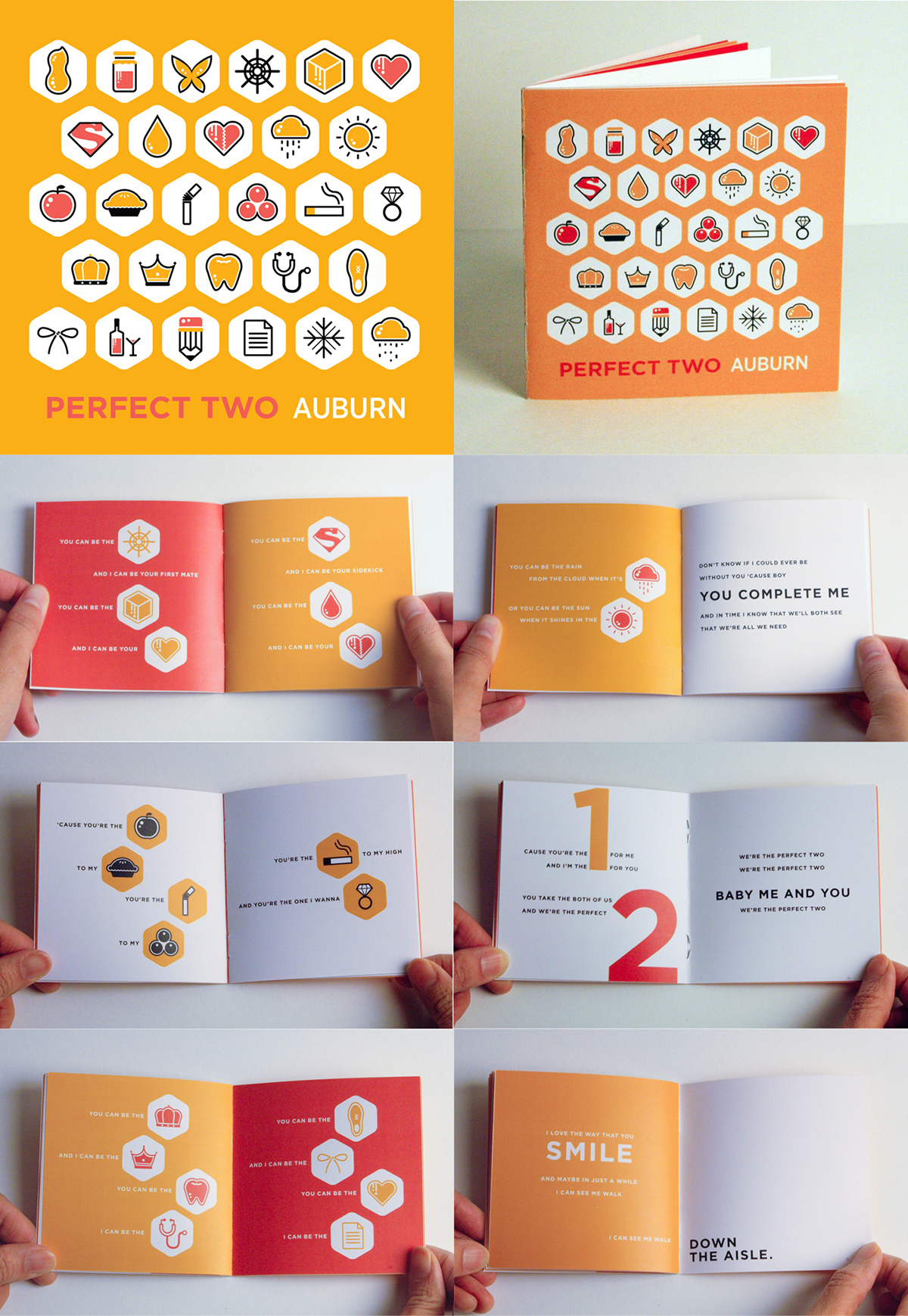 Web app book type specimen infographics icons