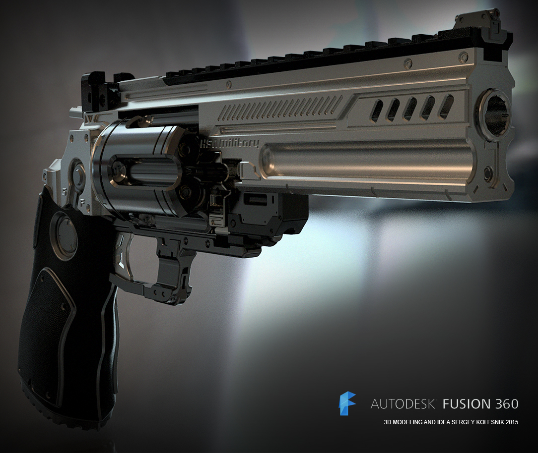 toy Gun guns pistol Revolver 3dprint props concept 3dart weapons