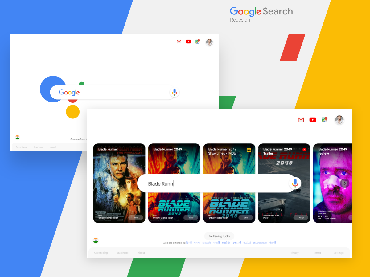 Google Search Design google search ui Web UI searchbar ui