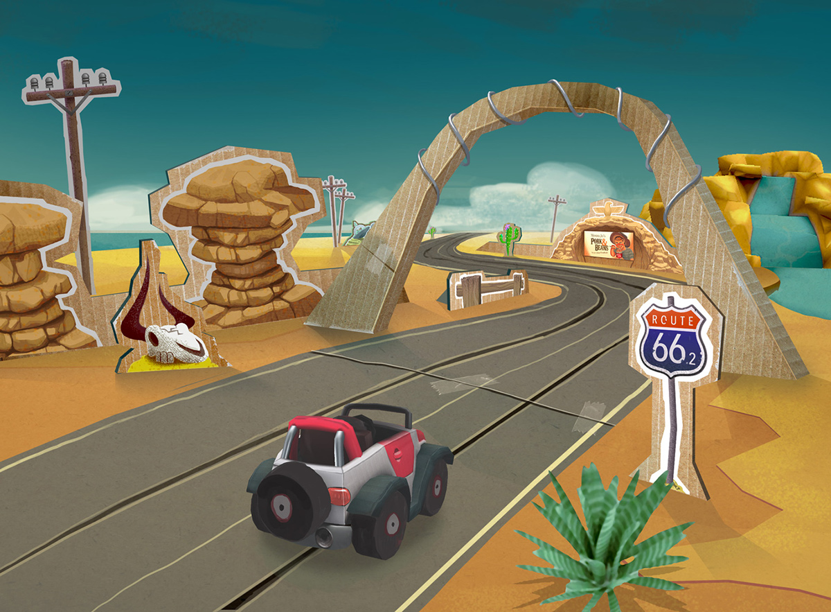 Racing Game islands mobile game android ios Funracer multiplayer