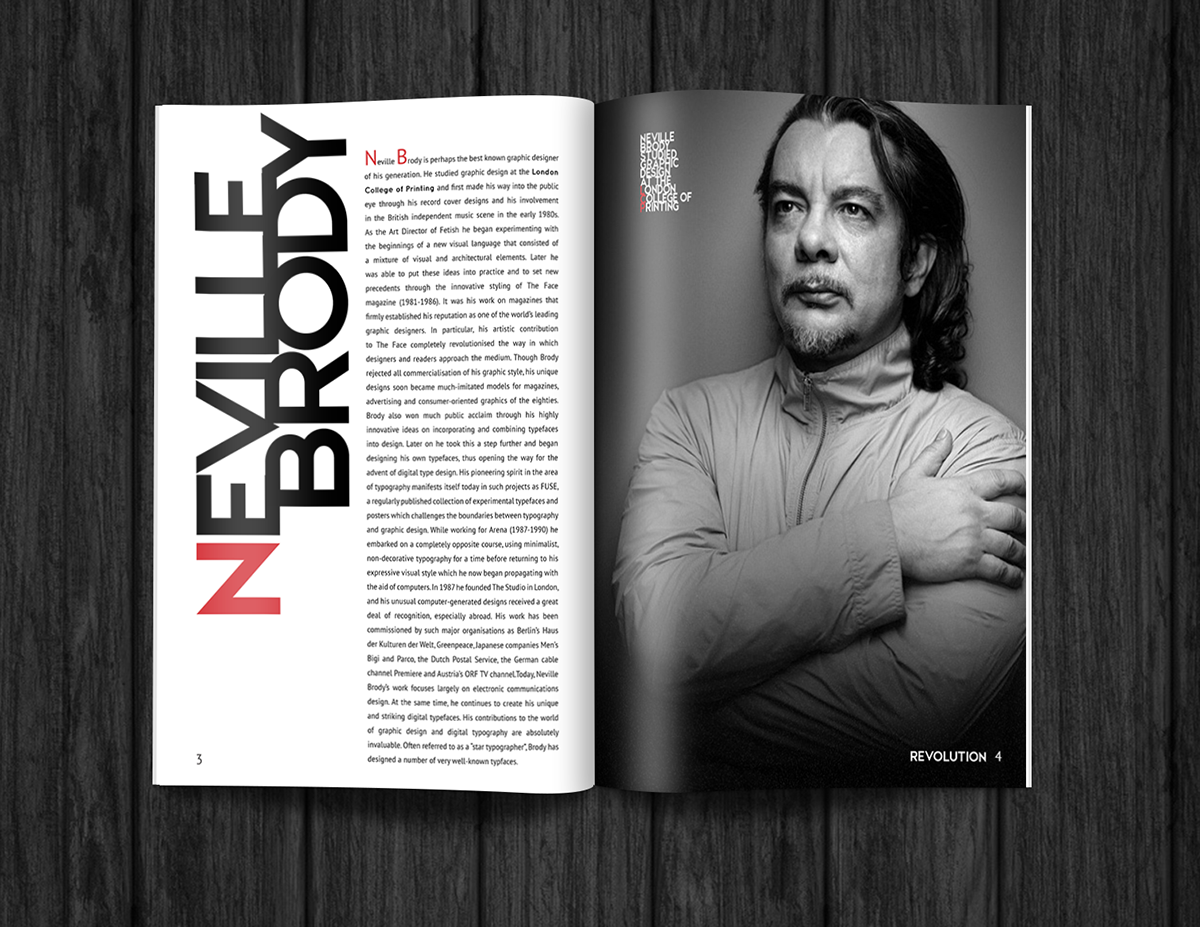 80's Neville Brody Layout article Lennon rubik Mtv thriller Typeface magazine special edition timeline