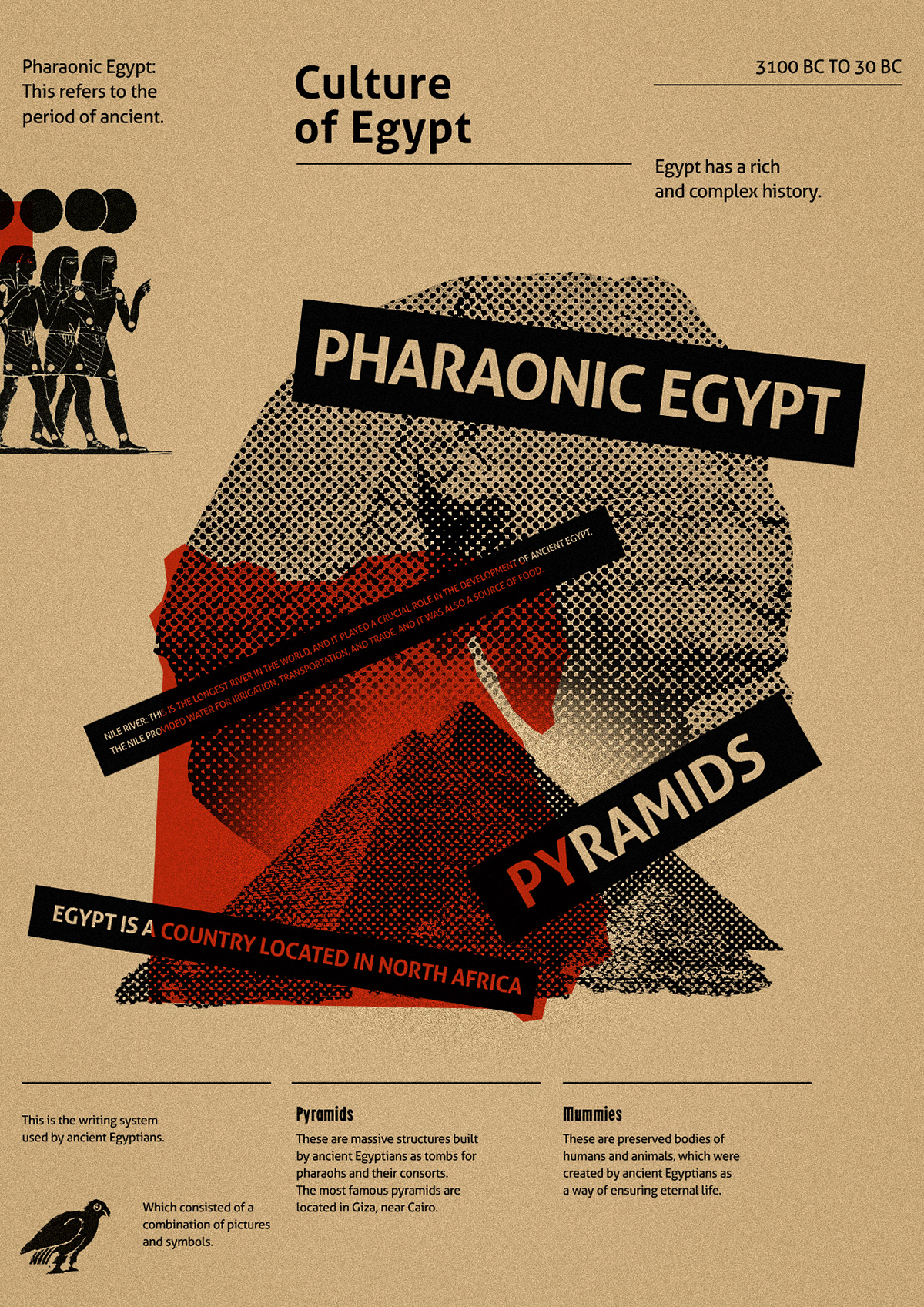 Egypt poster graphic design
