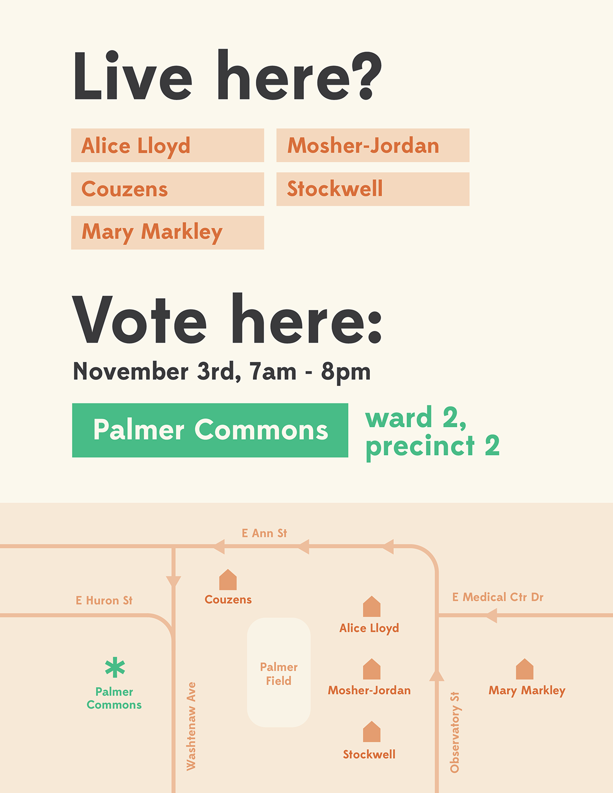 Adobe Portfolio election day information design voting voting posters wayfinding