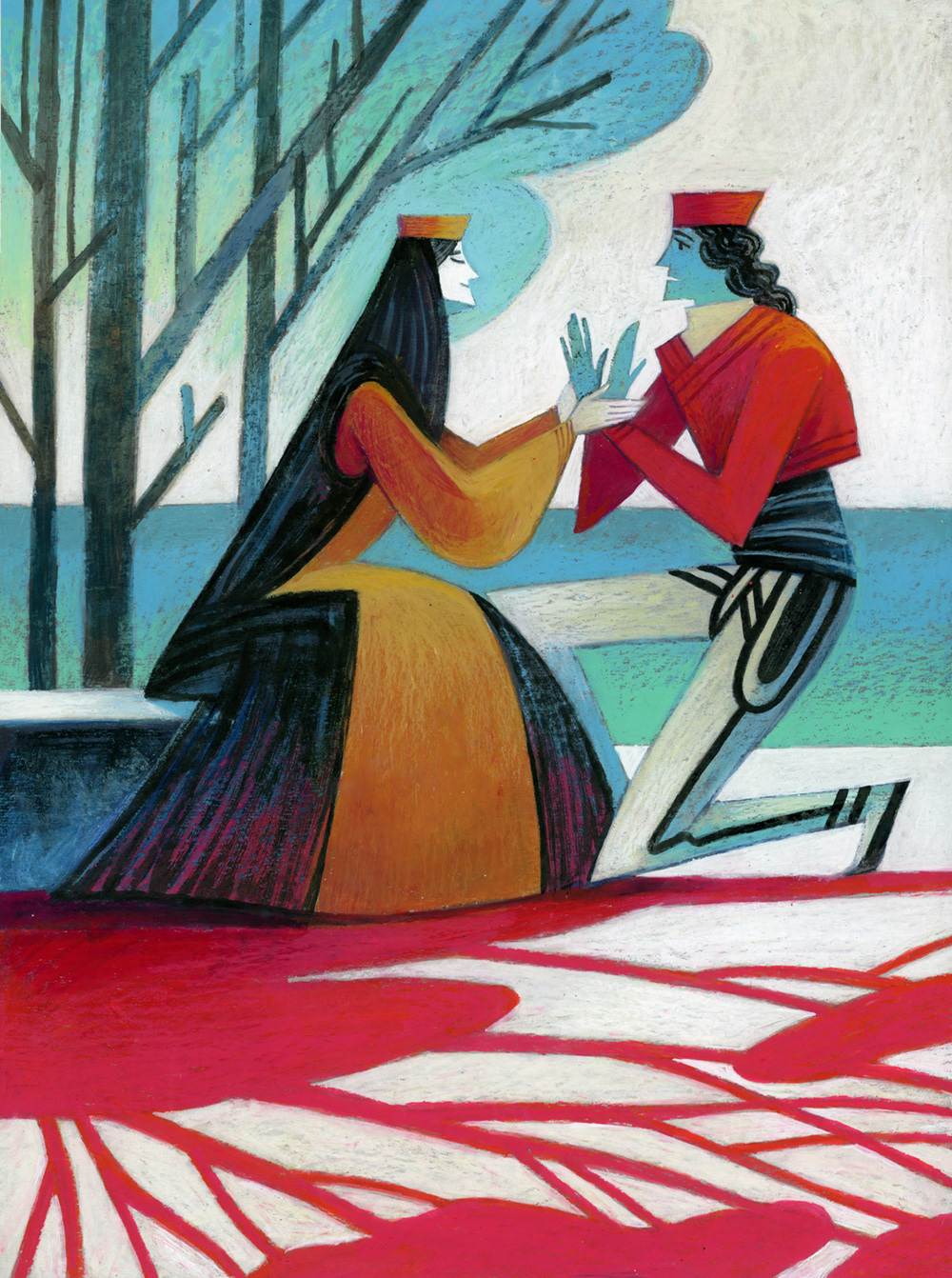 albanian couples English literature folk dress kidlit oil pastels romanian illustrator shakespeare theater  Twins