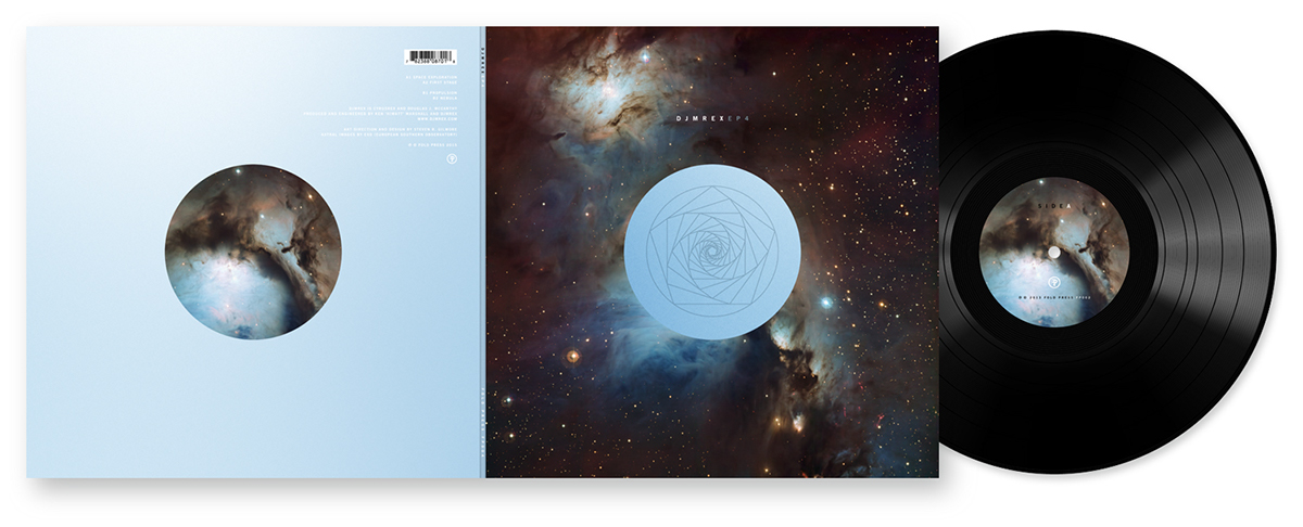 DJM REX Douglas J. McCarthy Cyrus Rex srg design minimal album cover 12" Vinyl modular Space  stars nebula