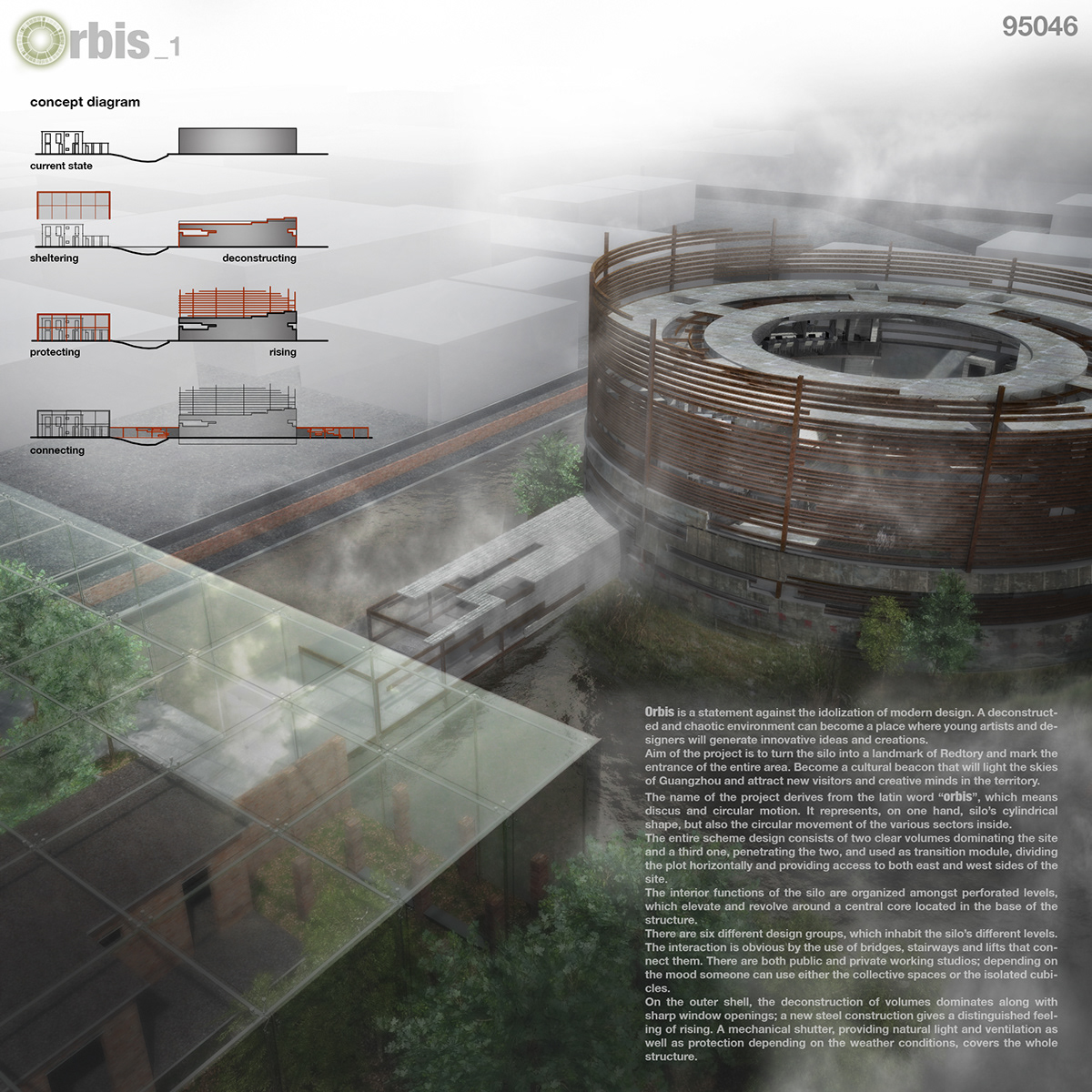 architeam o25 architects silo Competition china silo competition Orbis vandoros ALEX VANDOROS architect ArchiPaper architravel industrial 3D