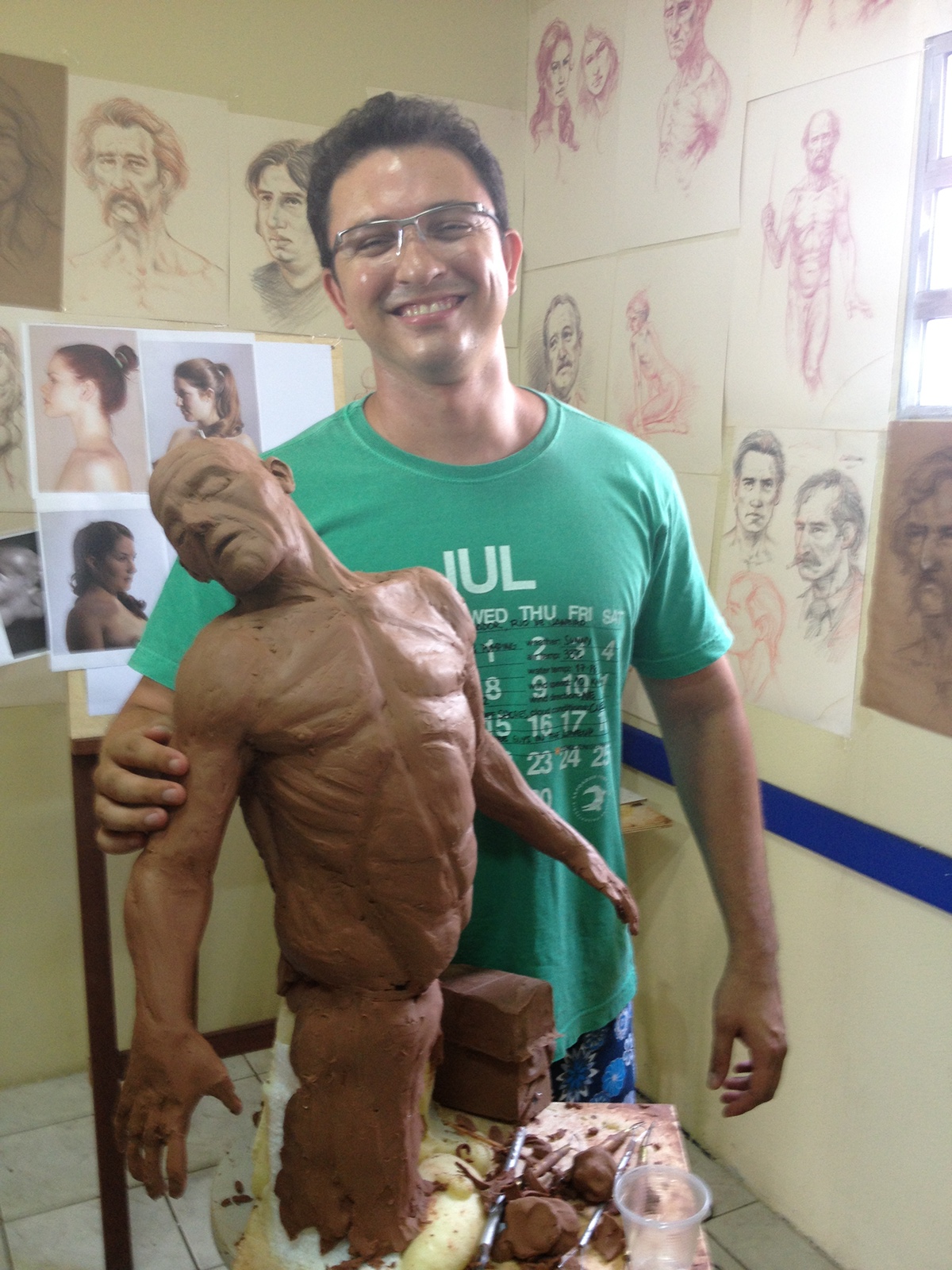 Homem escultura Modelagem foto Tradicional traditional man