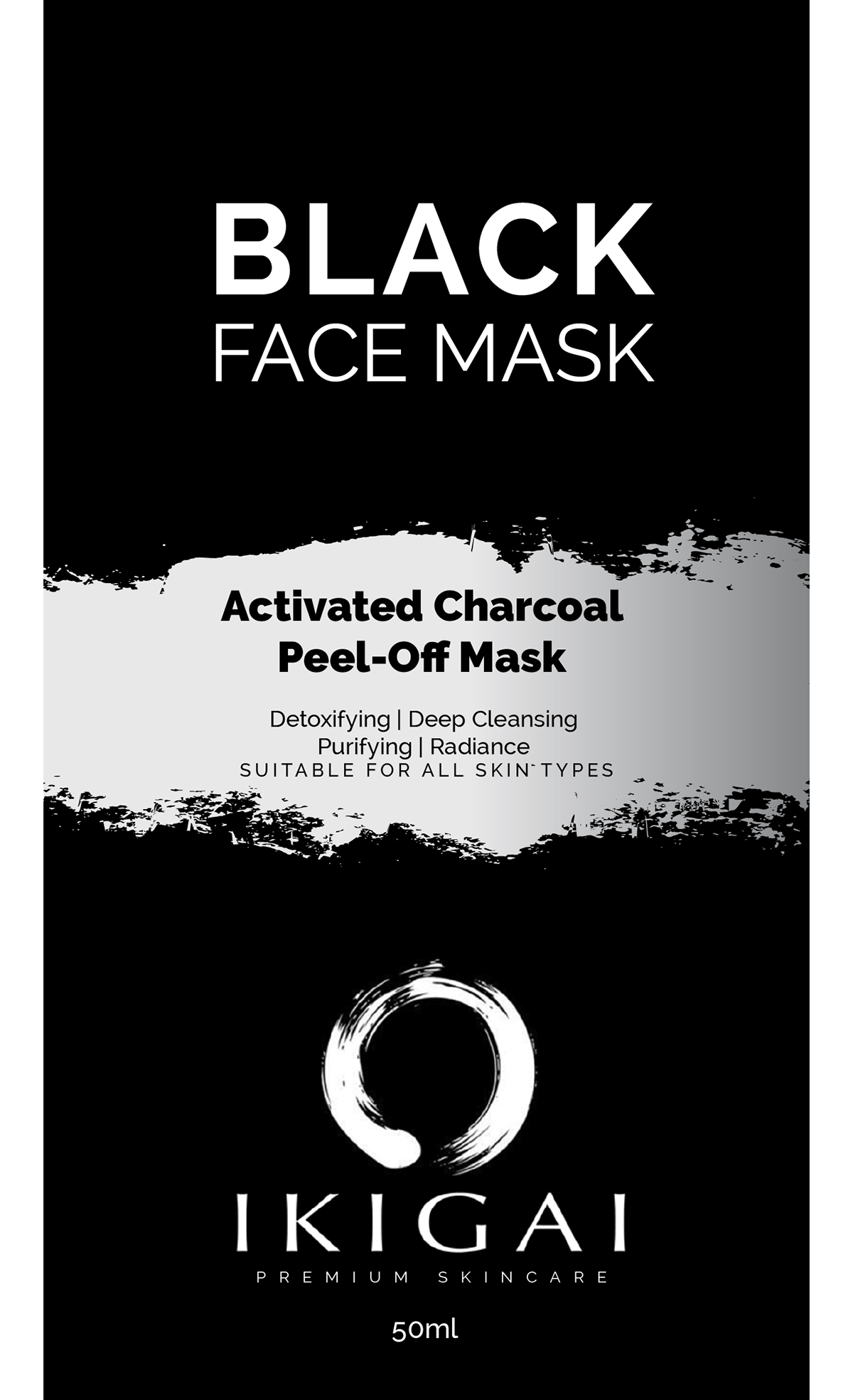 Packaging labeling facemask charcoalmask tubedesign tube tubemockup graphicdesign designing ILLUSTRATION 