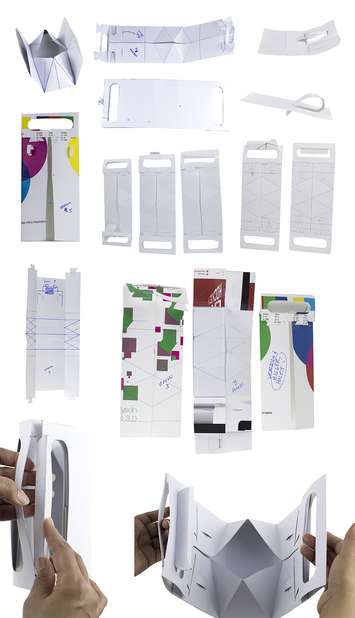 ysdn package design Handler paper No adhesive collapsable mechanism adobeawards