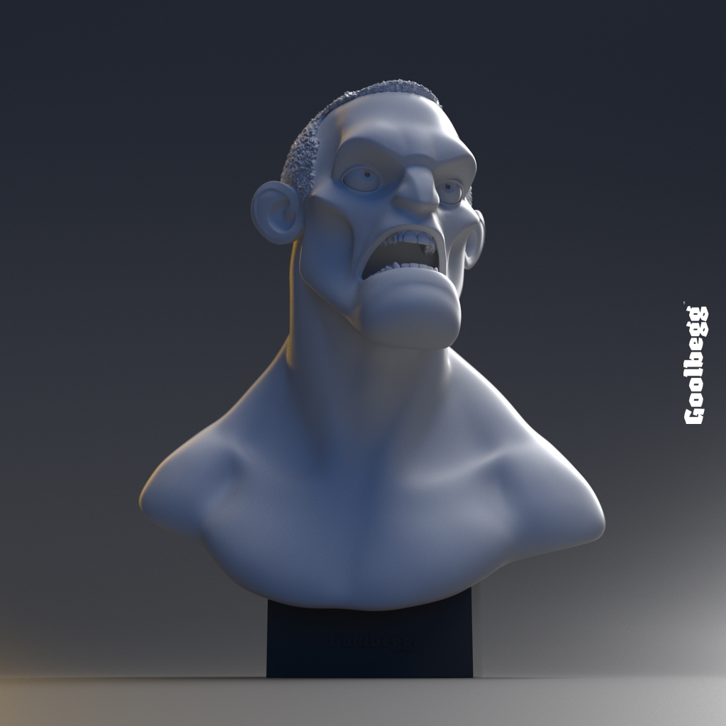 heads bust maquette