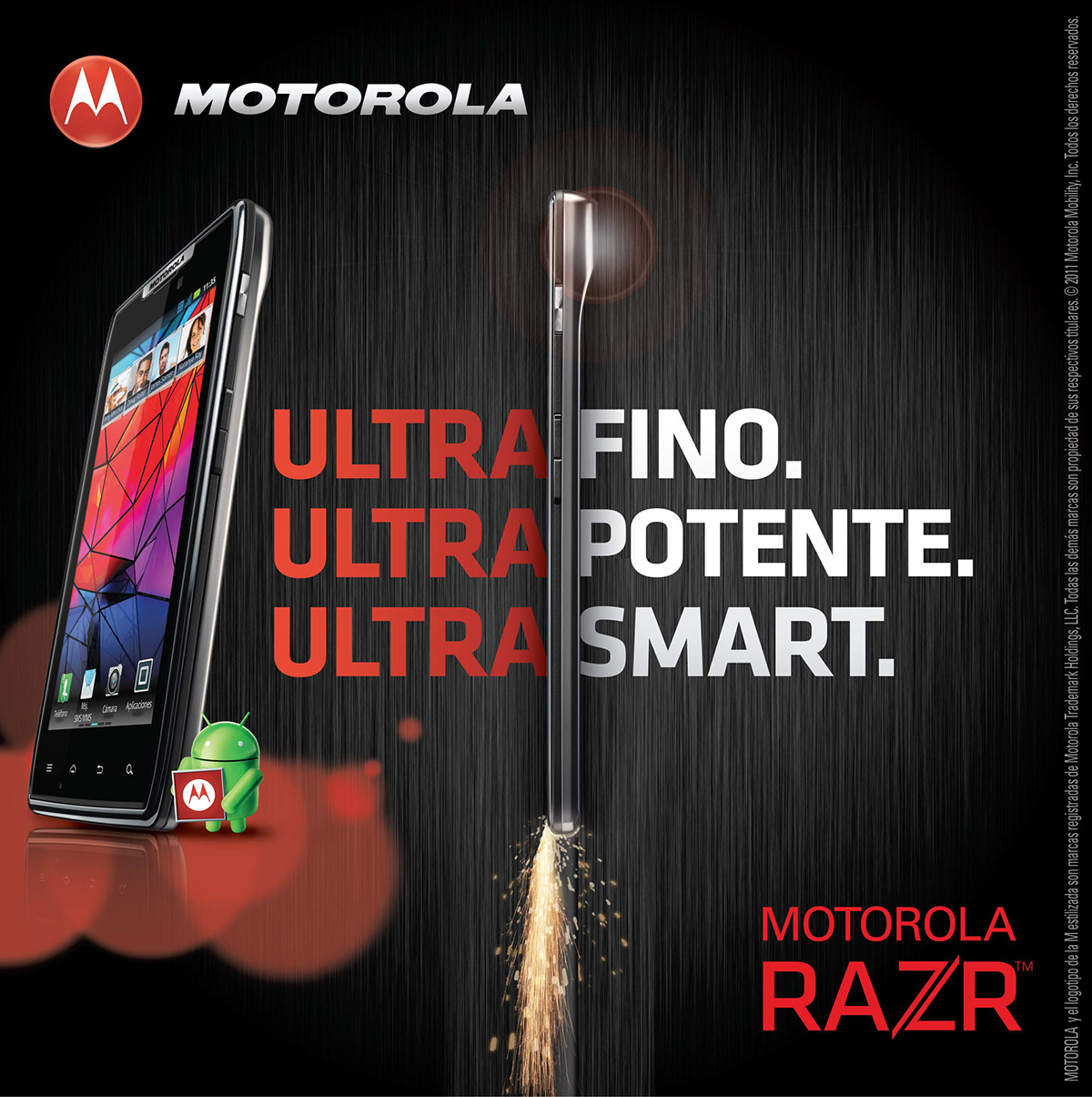 motorola Razr Campaña Via Publica key visual android