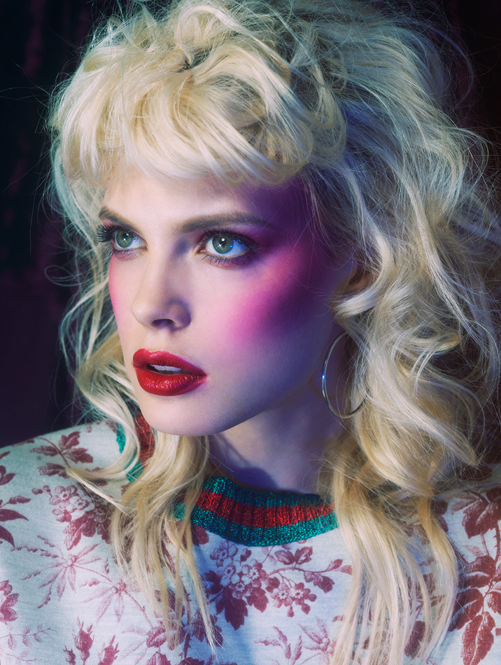 disco beauty makeup party girl model oussenko r=editorial