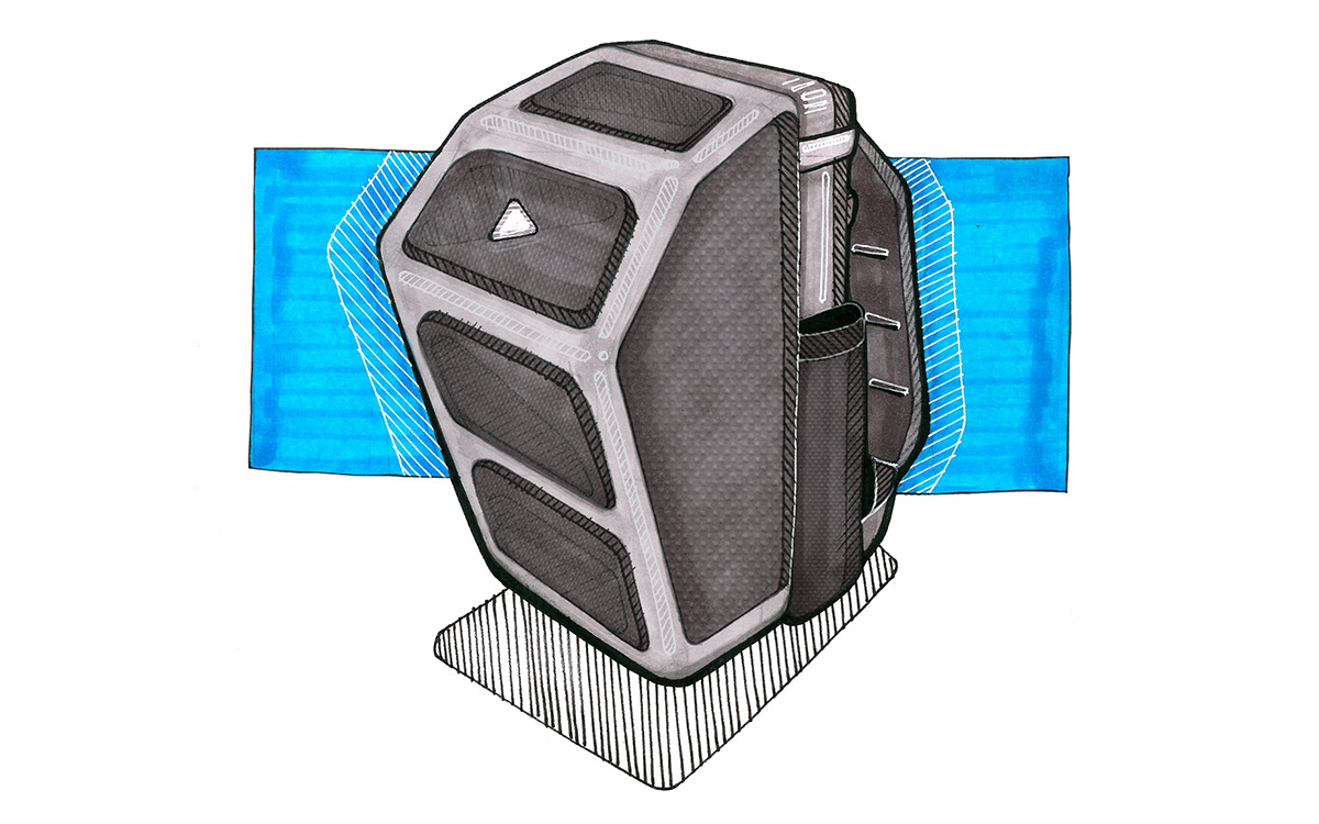 bag product design Cricket suitcase Plug Backpack design Backpack renders bag design industrial design 