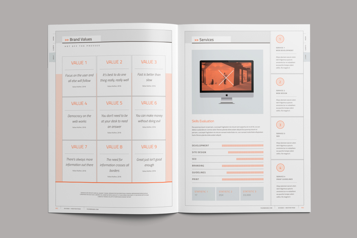 Divided Suisse grafik Proposal quote brief brochure infographic agency pitch agency proposal