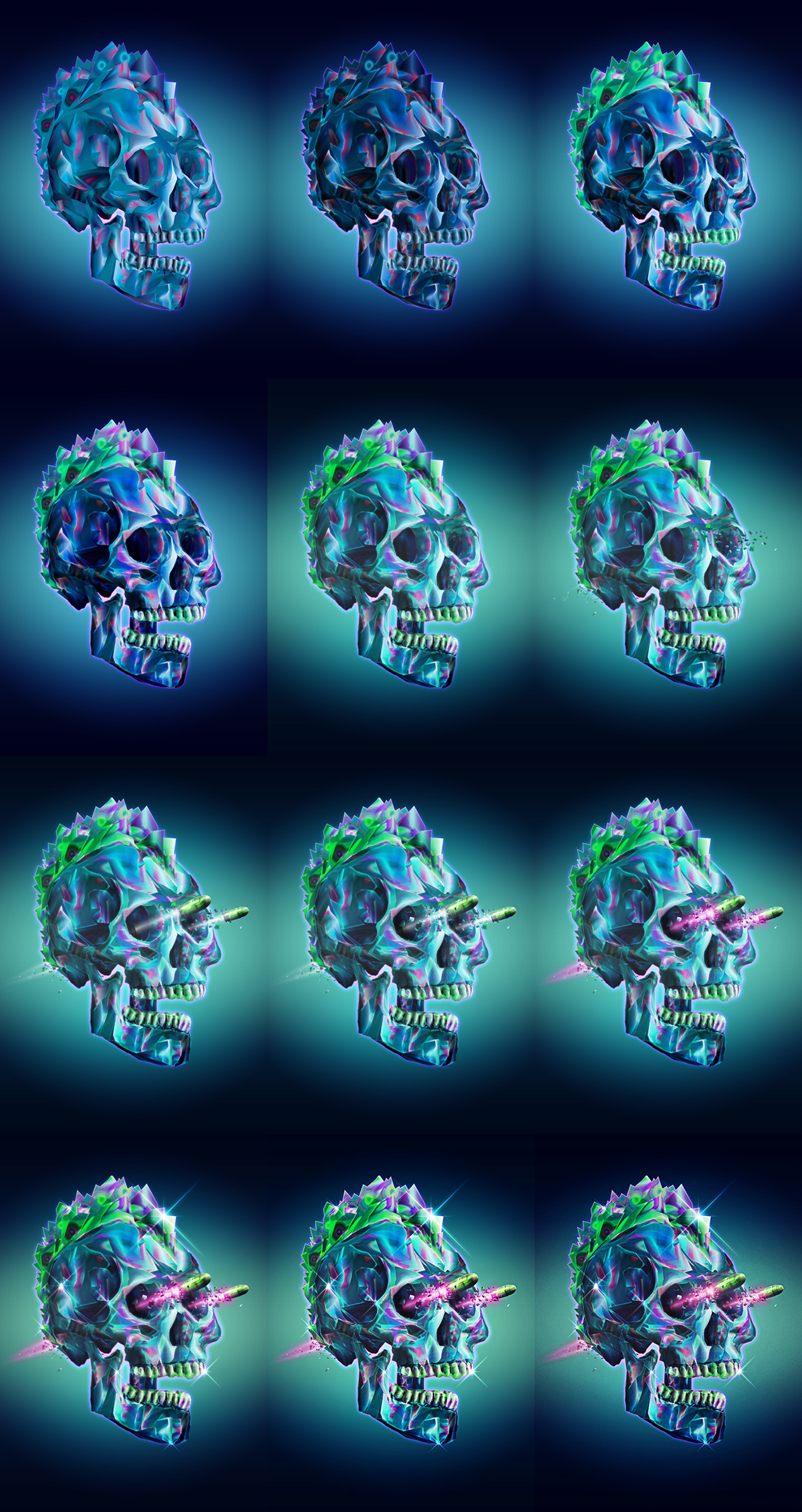 diamond  mohawk punk War blood Bullet movie slashthree Exhibition  vector skull death skulls bones Ps25Under25