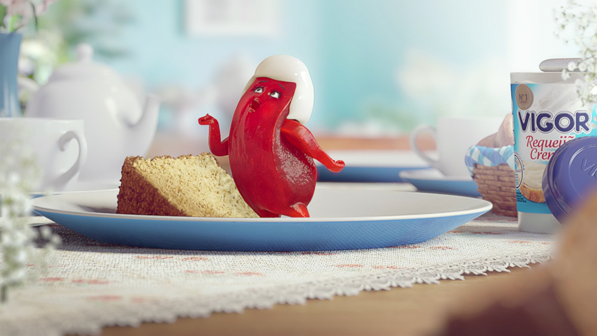 Vigor 3D Character breakfast vray Maya Creamcheese